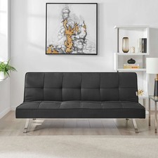 Black Sofa Bed 3 Seater Click