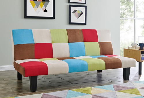 Patchwork sofa bed click clack - patchwork,