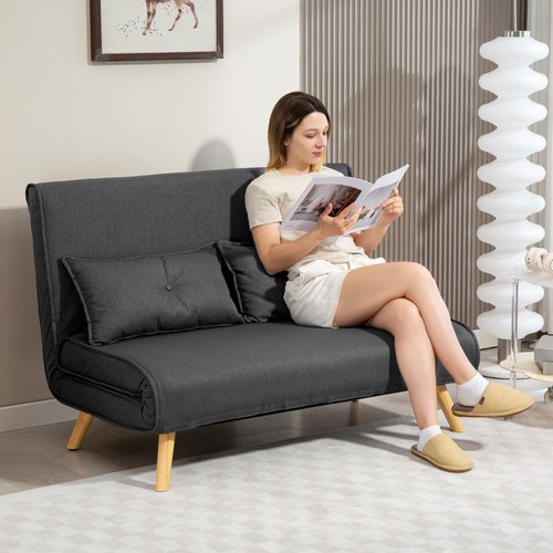 Homcom click clack sofa bed - click, 2