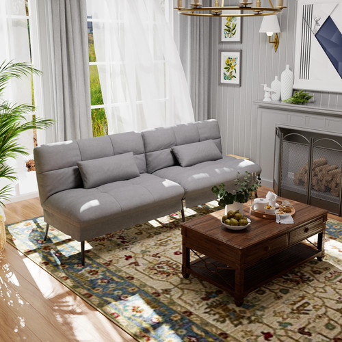 Fabric sofa bed seater - sofa, 2/3