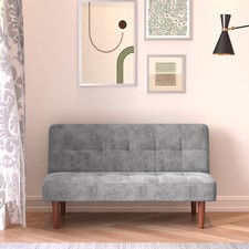 Grey Fabric Small Sofa 2